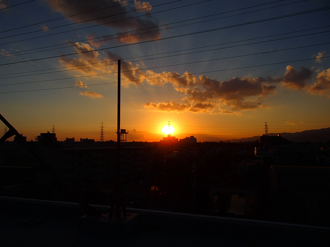 Поглед из моје зграде у Амагасаки, Јапан.